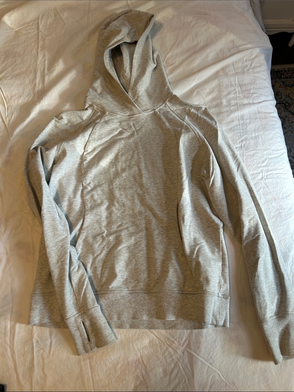 women’s jersey feel comfortable light gray hoodie